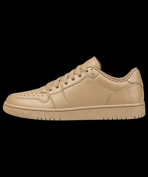 Leather sneakers with grip