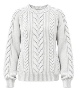 Cable-knit sweater