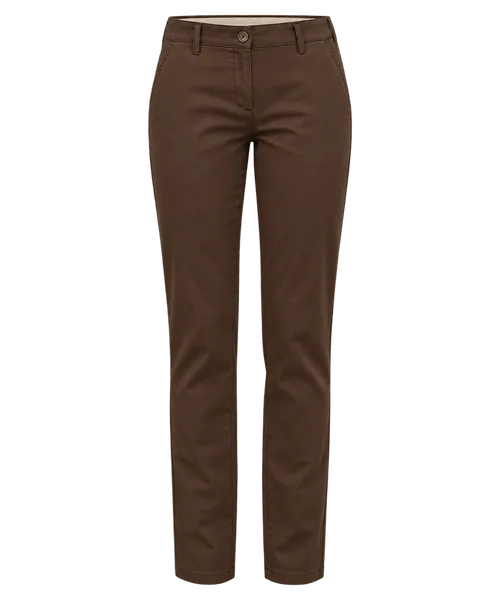 Chocolate cotton chino
