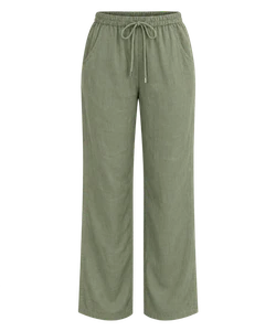Drawstring linen pants
