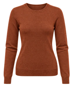 Brown knit, redrawn in the catalog's style