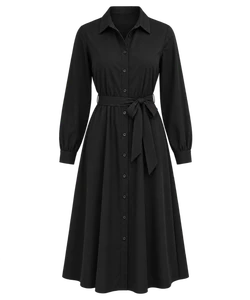 Midi shirt dress