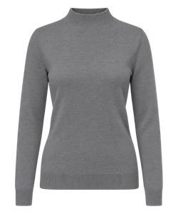 Mock-neck knit
