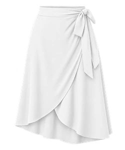 Midi wrap skirt
