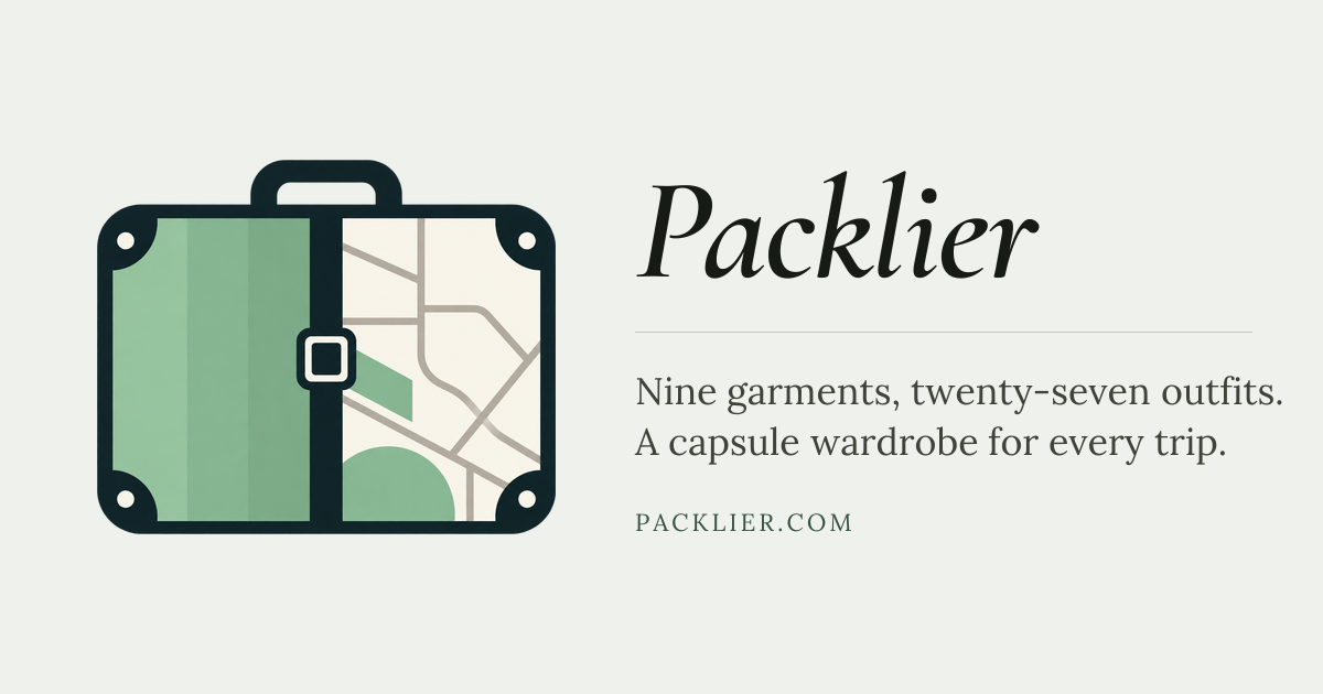 I made a packing app for people who actually care what they wear on a trip